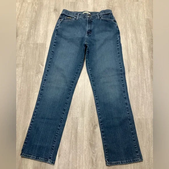 Lee Relaxed Straight Leg Classic Blue Women's Jeans Waist 30 - Picture 2 of 14